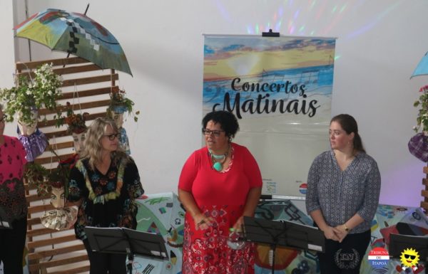 Grupo vocal Babado de Saia contagia o publico no Concerto Matinal 87