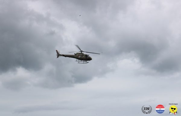 Guarda-vidas civis de Itapoa recebem treinamento com aeronave Aguia da PM 24