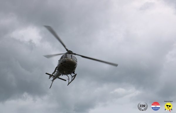 Guarda-vidas civis de Itapoa recebem treinamento com aeronave Aguia da PM 31
