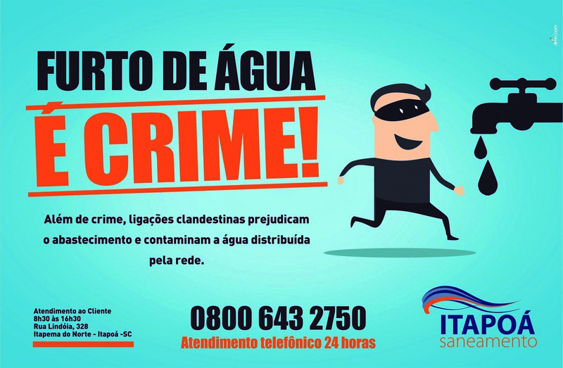 Itapoa Saneamento - fraude e crime anuncio institucional