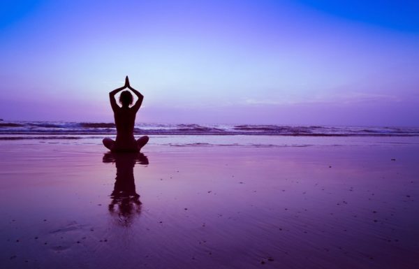 20489343 - yoga on the beach, meditation