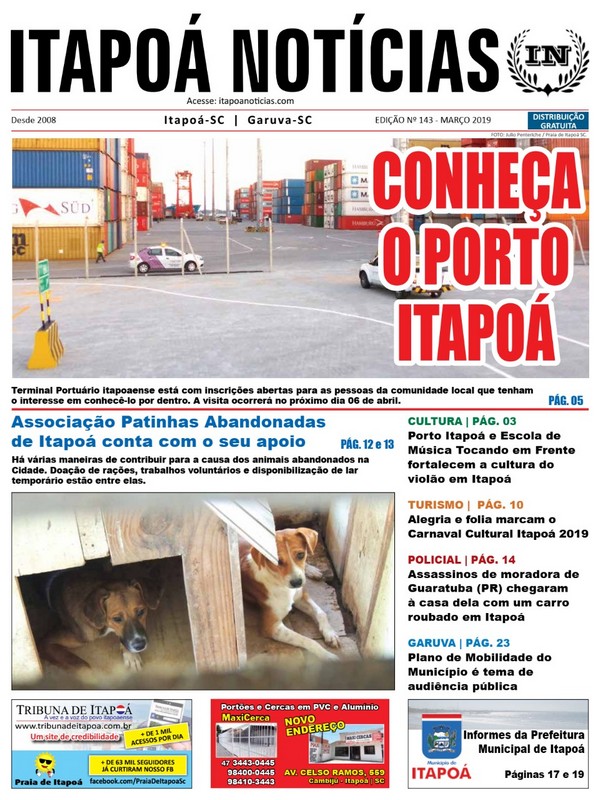 Capa Itapoa Noticias 143 - Marco de 2019