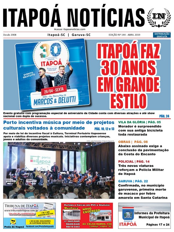 Capa Itapoa Noticias 144 - Abril de 2019