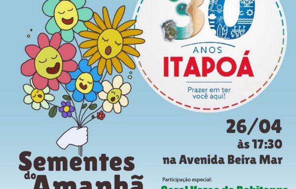 Cartaz Corais nos 30 anos de Itapoá para TI