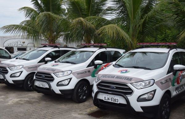 Tres novas viaturas reforcam a Policia Militar de Itapoa