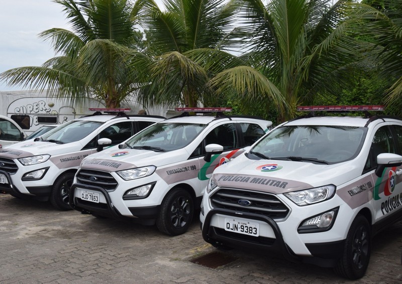 Tres novas viaturas reforcam a Policia Militar de Itapoa