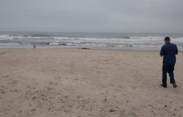 Corpo encontrado a beira mar na Barra do Sai 1