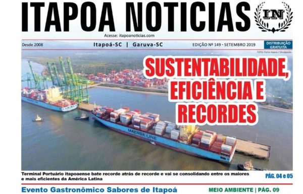 Recorte capa edicao 149 Itapoa Noticias - Setembro de 2019