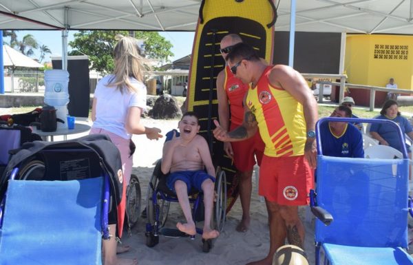 Corpo de Bombeiros Militar de Itapoa realiza Projeto Praia Acessivel 23