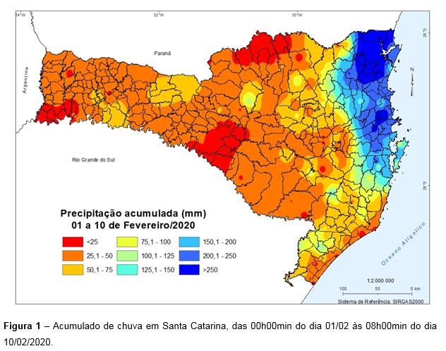Garuva registra recordes de chuvas ao somar 700mm em apenas 11 dias do mês de fevereiro