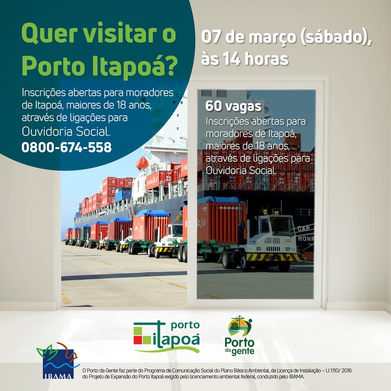 Porto Itapoa de portas abertas para a comunidade