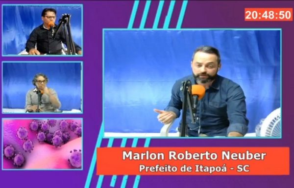 Prefeito de Itapoa concede entrevista a Radio Nativa sobre as acoes em relacao ao Covid-19