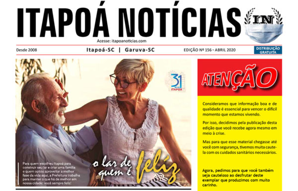 Capa Itapoa Noticias 156 - Abril de 2020