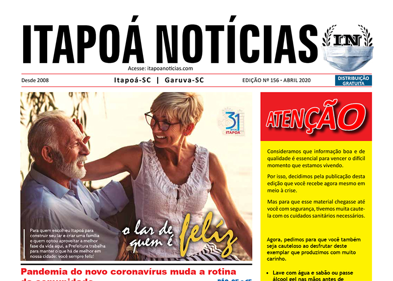 Capa Itapoa Noticias 156 - Abril de 2020