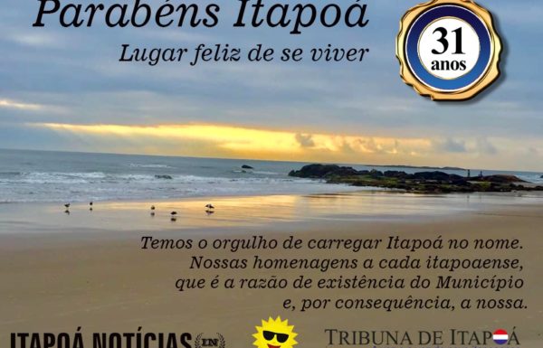 Parabens Itapoa 31 anos