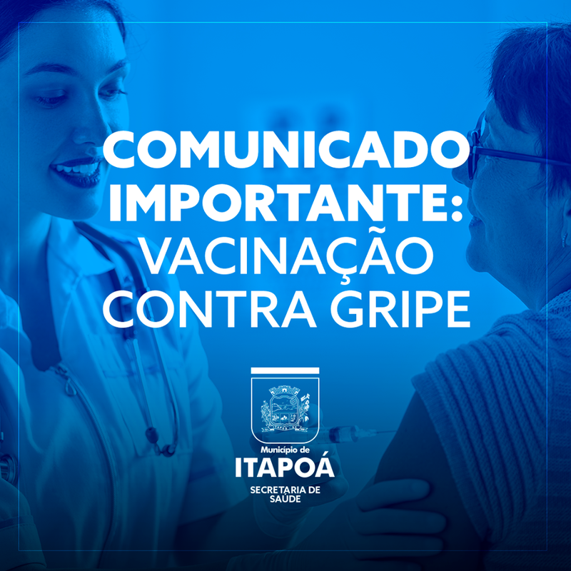 Prefeitura de Itapoa anuncia novo lote de vacinas da gripe disponivel a partir desta quarta 15