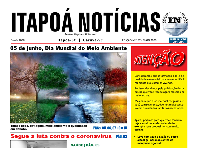 Edicao 157 do Itapoa Noticias - Maio de 2020