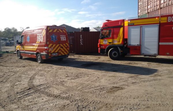 Homem encontrado morto dentro de conteiner em empresa de logistica de Itapoa 2