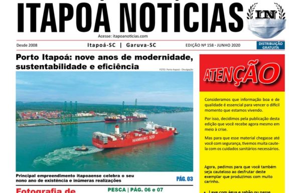 Capa Itapoa Noticias 158 - Junho de 2020 capa editorial site