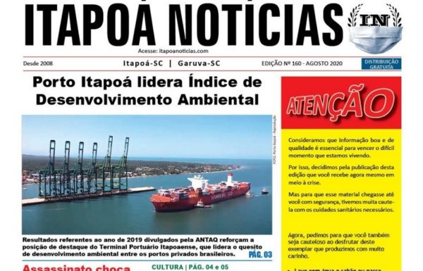 Capa Itapoa Noticias 160 - Agosto 2020