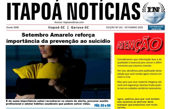 Capa edicao 161 Itapoa Noticias - Setembro de 2020 para TI