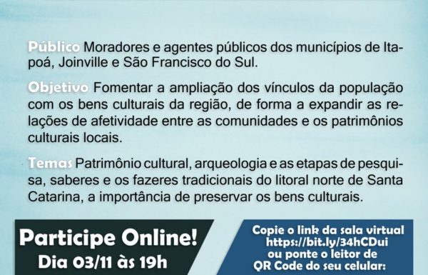 Empresa realiza webinar sobre Patrimônio Cultural e Arqueologia no Litoral Norte
