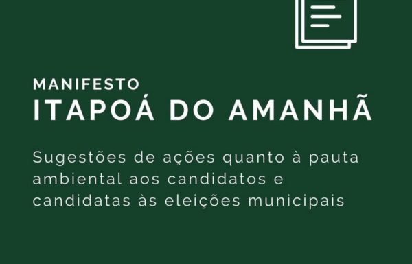ADEA divulga Manifesto Itapoa do Amanha para candidatos e candidatas as eleicoes
