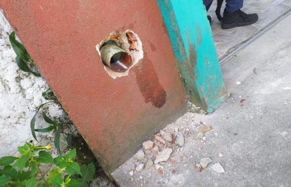 Bombeiros de Itapoa resgatam cao de tubulacao em residencia no Samambaial 6