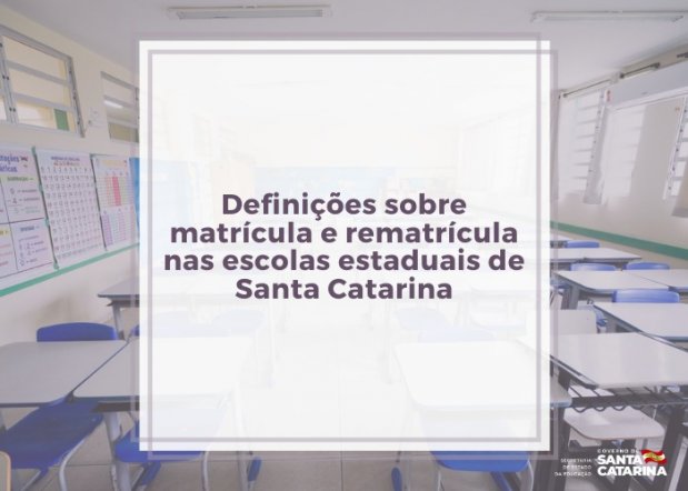 Rede estadual divulga datas de matricula e rematricula para 2021
