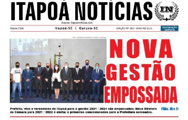 Capa Itapoa Noticias 165 - Janeiro de 2021 - editado capa Tribuna de Itapoa