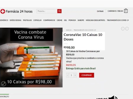 Procon-SC alerta consumidores sobre falsa venda de vacinas contra Covid-19 pela internet