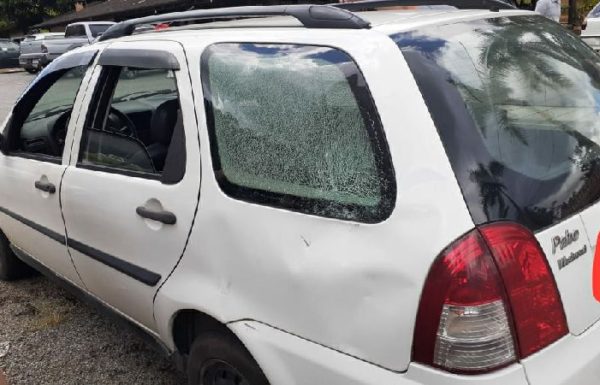 Acidente entre motocicleta e automovel deixa duas pessoas feridas na SC-417, em Garuva 3