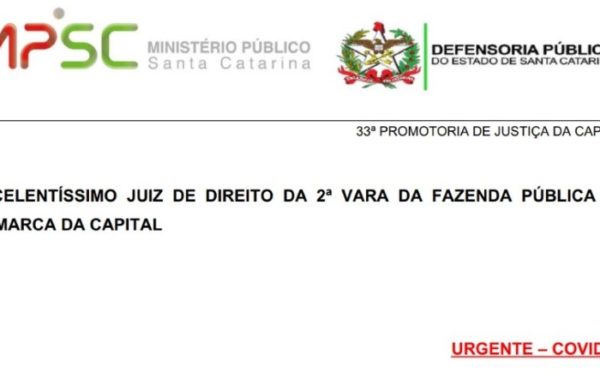 MPSC ajuiza acao para que sc amplie restricoes que visem conter o avanço da covid-19