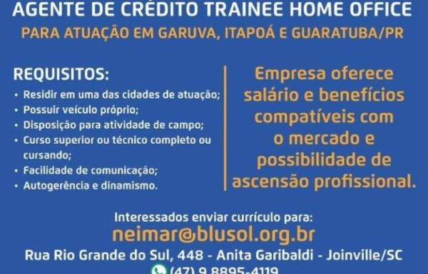 BluSol contrata em Garuva, Itapoa e Guaratuba (Tribuna de Itapoa)