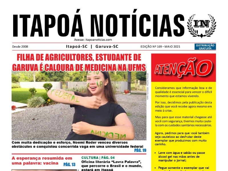 Capa Itapoa Noticias 169 - Maio de 2021 - TI (Tribuna de Itapoa)