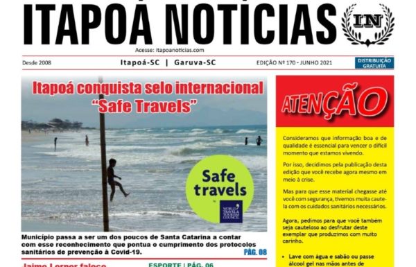 Capa Itapoá Notícias 170 - junho de 2021 (Tribuna de Itapoa)