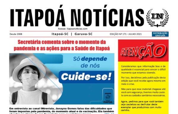 Capa Itapoa Noticias 171 - Julho de 2021 site (Tribuna de Itapoa)