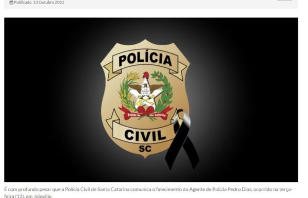 Policial civil que atuava em Itapoa morre em decorrencia de um AVC 1