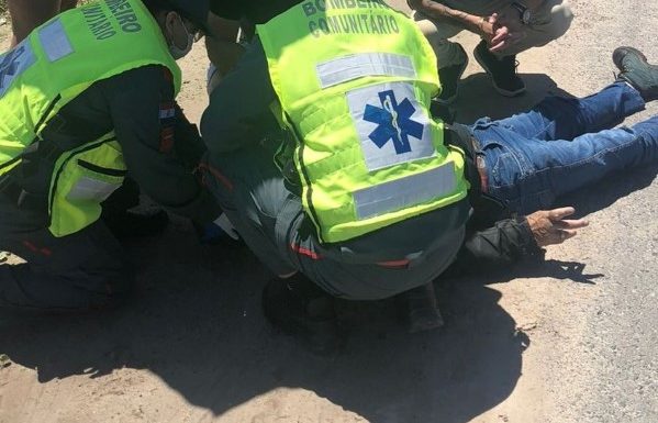 Colisao entre automovel e motocicleta deixa duas pessoas feridas no balneário Rainha 5 (Tribuna de Itapoa)