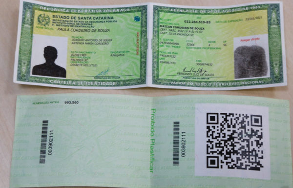 SC o primeiro estado do Brasil a emitir documento com numeracao unica para RG e CPF 1