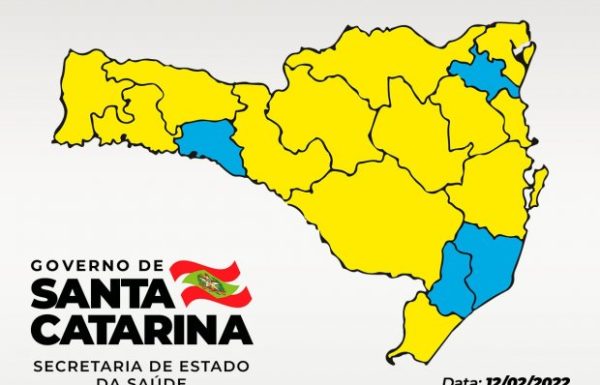 matriz de risco potencial covid-19 em sc de 12-02-2022