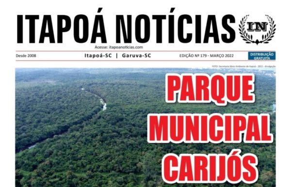 Capa da edição 179 do Itapoá Notícias - Março de 2022 para TI (Tribuna de Itapoa)