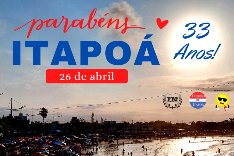 Aniversário de Itapoá 33 Anos - capa Tribuna de Itapoá