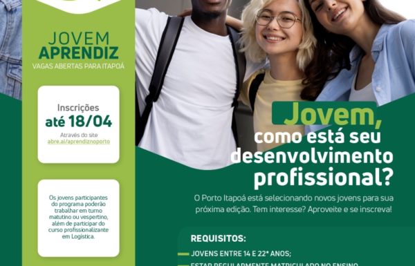 Porto Itapoa abre selecao para programa Jovem Aprendiz (Tribuna de Itapoa)