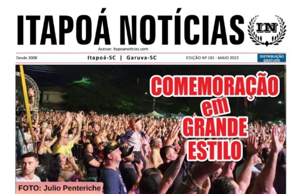 Capa TI Itapoá Notícias 181 - Maio de 2022 (Tribuna de Itapoa)