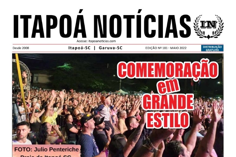 Capa TI Itapoá Notícias 181 - Maio de 2022 (Tribuna de Itapoa)