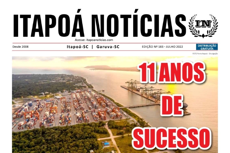 Capa Itapoá Notícias 183 - Julho de 2022 (Tribuna de Itapoa)