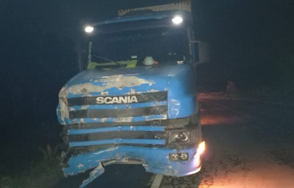 1 - Homem morre em acidente entre automovel e caminhao na SC-416 (Tribuna de Itapoa)