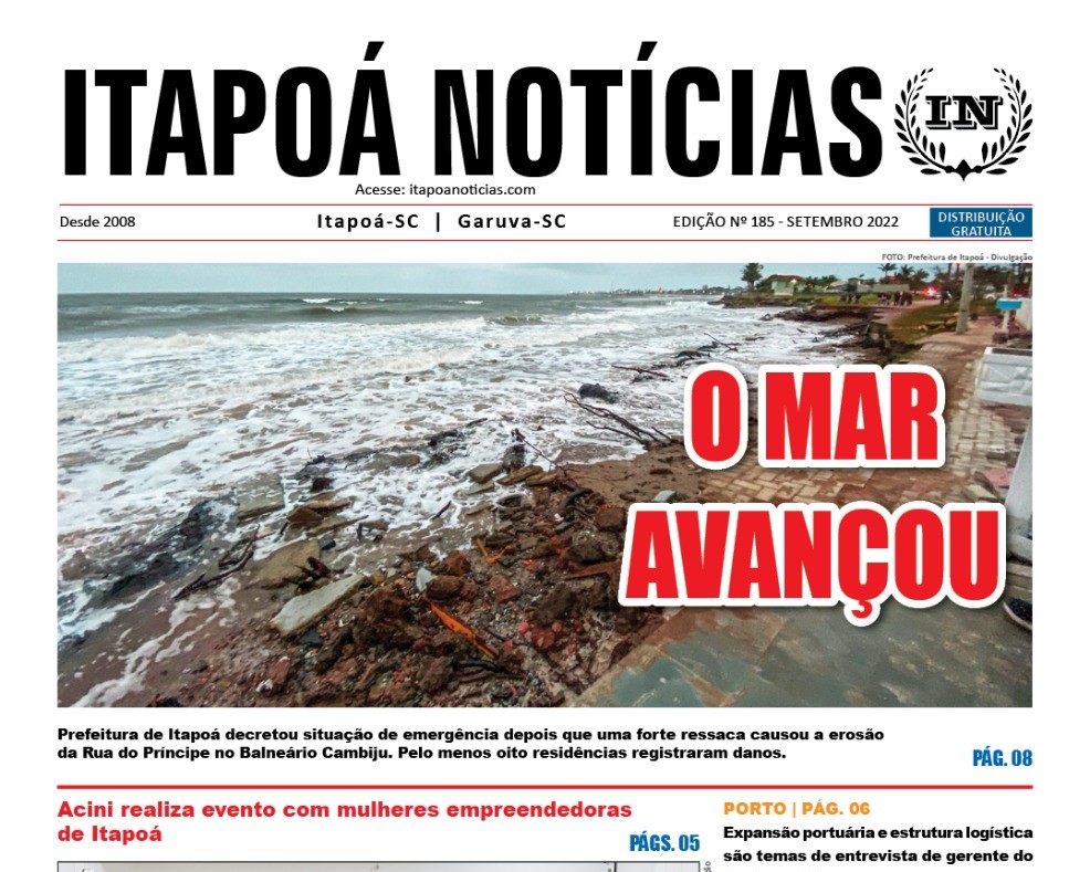 Capa Itapoa Noticias 185 - Setembro de 2022 - CAPA IN
