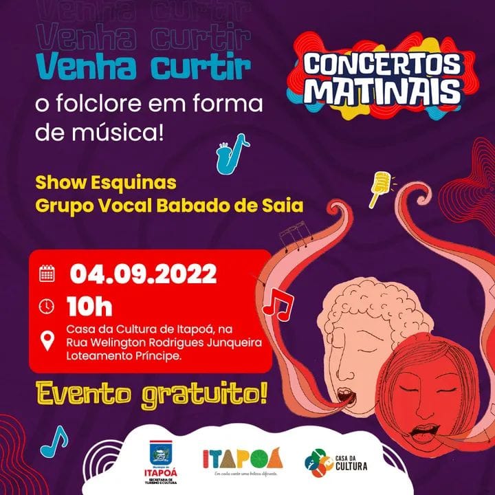 Concertos Matinais de Itapoa apresenta Show Esquinas com o Grupo Babado de Saia